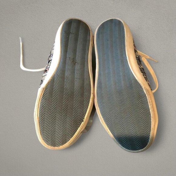 Anthropologie SeaVees Sneakers Tweed Grey Silver Pastel Multi Monterey (8.5) - Picture 7 of 7